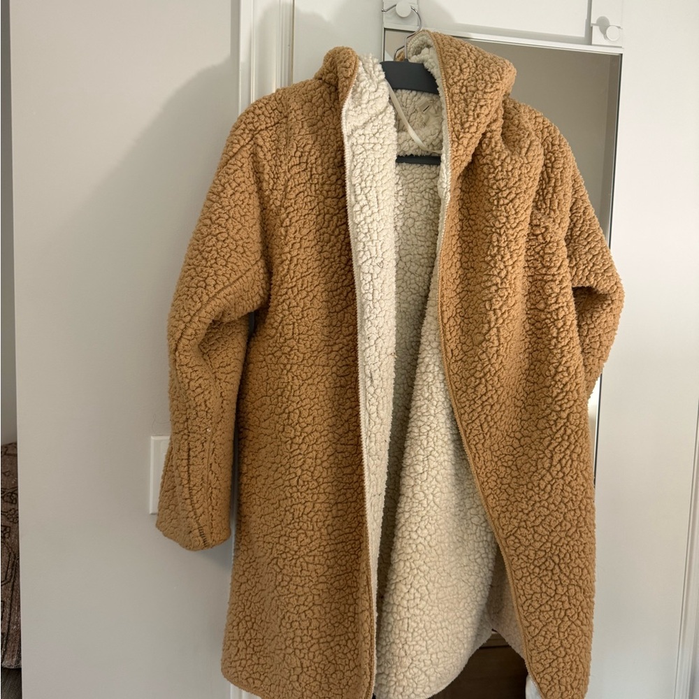 Silence + Noise Tan Teddy Jacket
